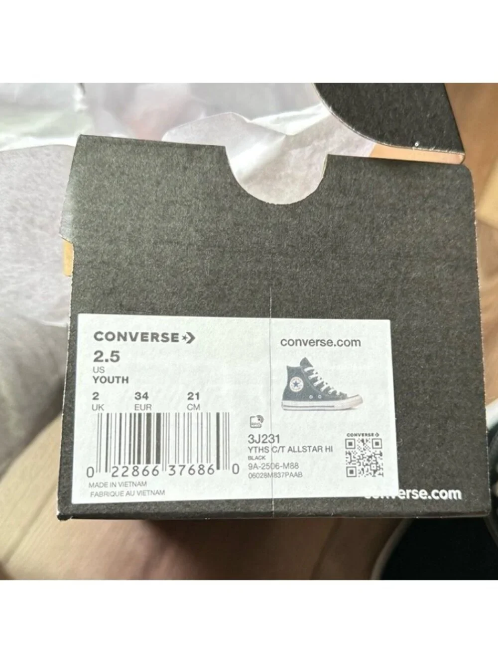 NIB Converse Little Kids Chuck Taylor All Star Canvas 2.5Y